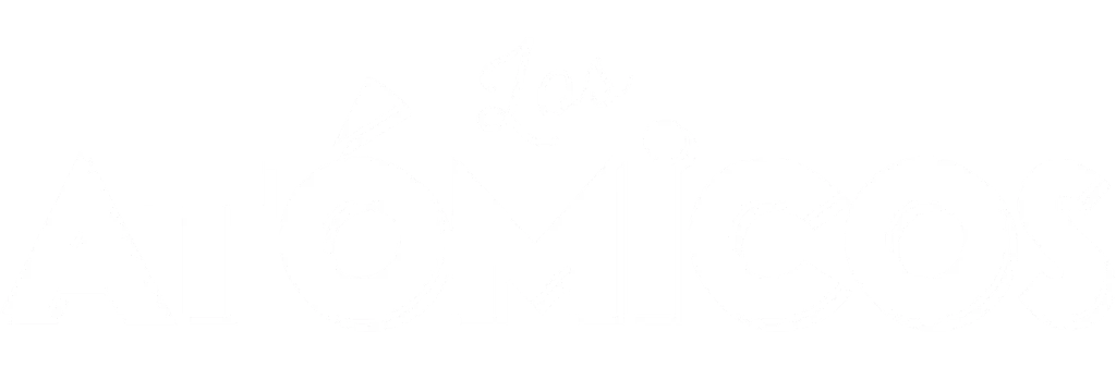Logo simplificado en blanco de Los Atómicos
